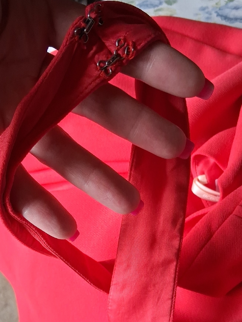 BCBGeneration Red Midi A-Line Dress Sz 4 - Picture 12 of 13